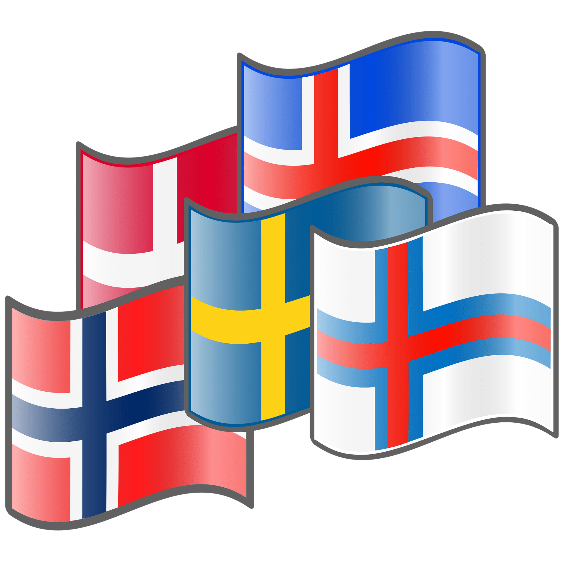 Nordic flags shown.